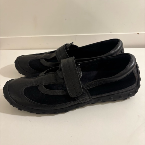 Wanted Leather Preppy Grunge Suede Black Strap Mary Jane Shoes Size 8.5 - Picture 4 of 10